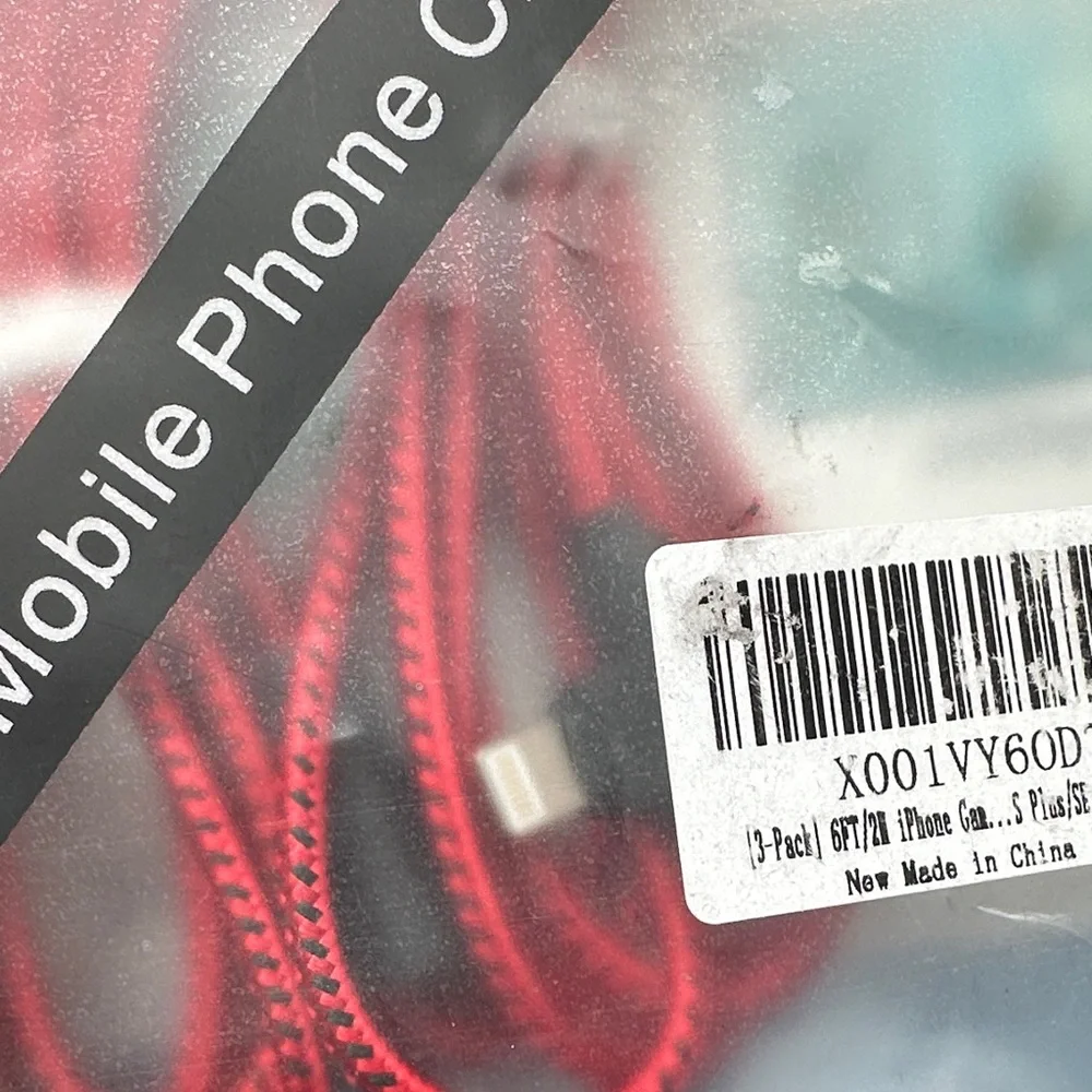 USB Red Mobile Phone Charge & Sync Cable